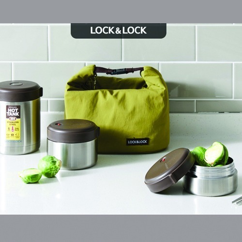 Bộ 3 Hộp Cơm Giữ Nhiệt Lock&amp;Lock Mushroom LHC8025SLV - Bạc