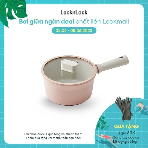 CSU1181PIK - Nồi 1 tay cầm Suit LocknLock, 18CM - Màu Pink