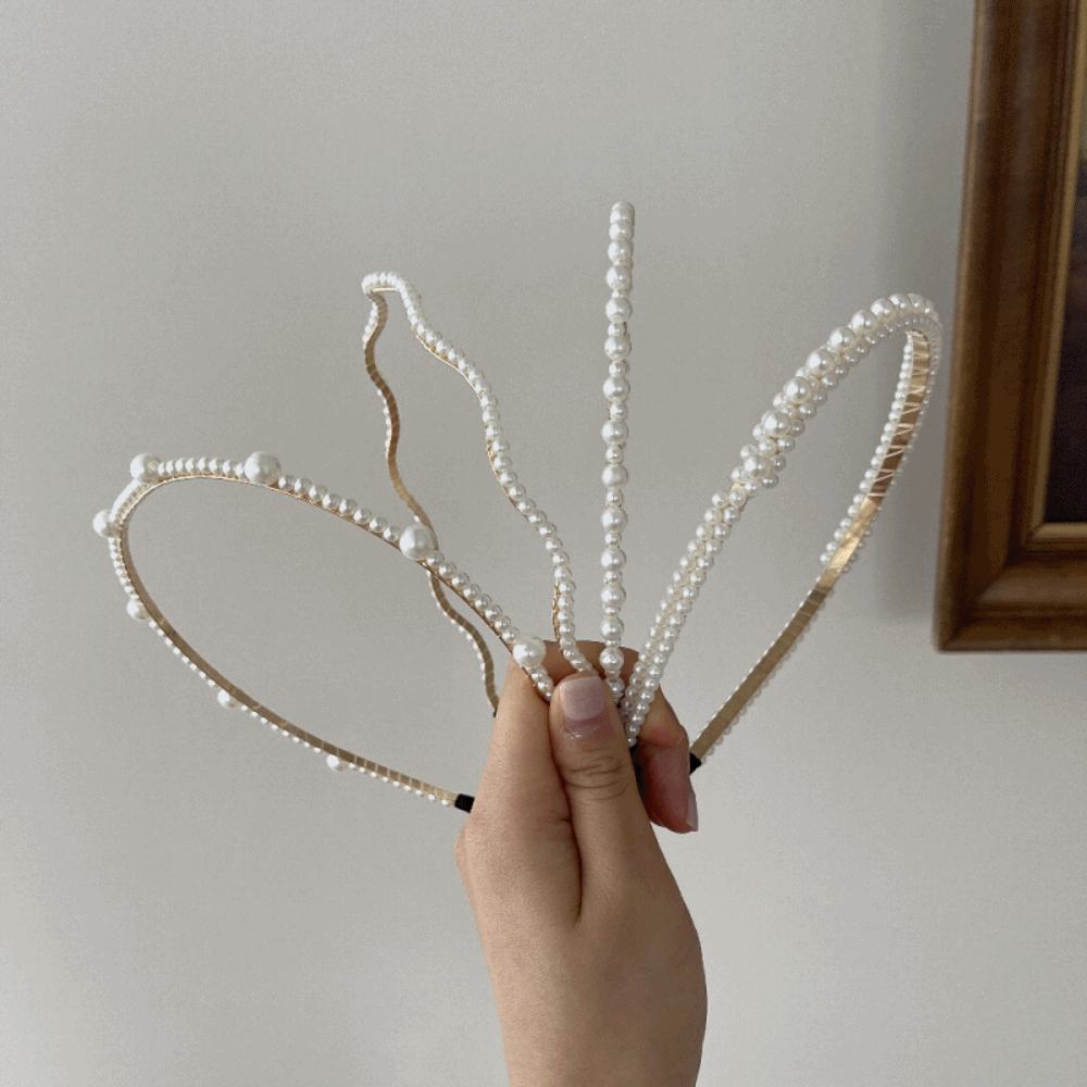 Pearl headband modleaf