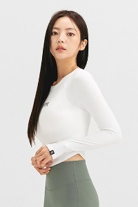 XT4368G Cotton Like Finger Hole Long Sleeve_Ivory