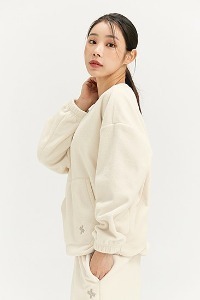 XA5419G Fleece Over Fit Sweatshirt_Choucream